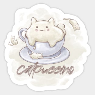 Catpuccino Sticker